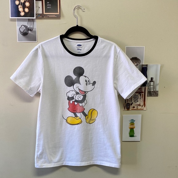 Old Navy Disney Men’s Mickey Mouse Tee White - Picture 2 of 8
